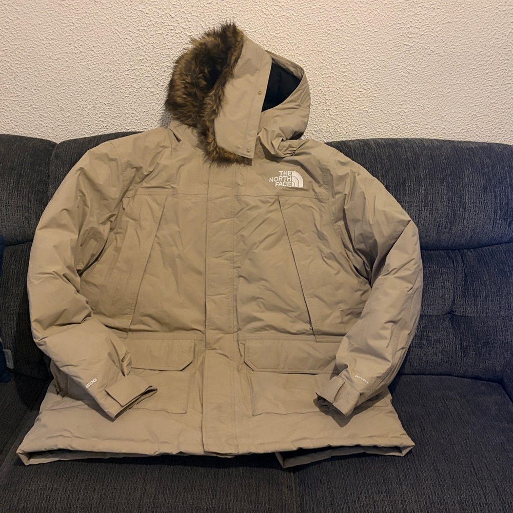 The North Face Black and Beige Jacket